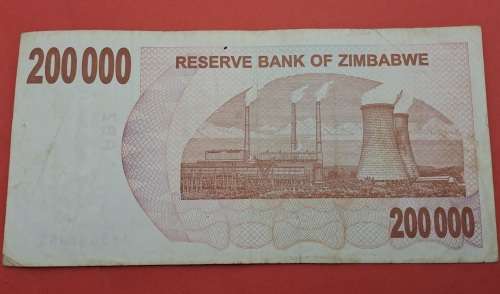 2007 -   Zimbabwe 200 000 Dollars Bearer Cheque