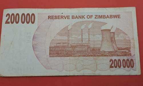 2007 -   Zimbabwe 200 000 Dollars Bearer Cheque