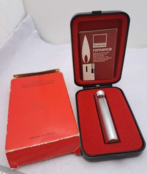 Vintage Rowenta Romance Lighter still in Case -seems to be unused -need Gas