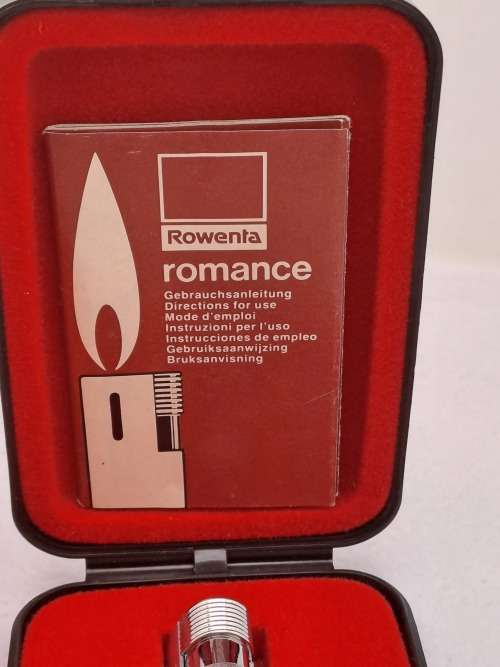 Vintage Rowenta Romance Lighter still in Case -seems to be unused -need Gas