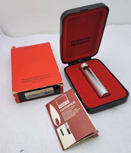 Vintage Rowenta Romance Lighter still in Case -seems to be unused -need Gas