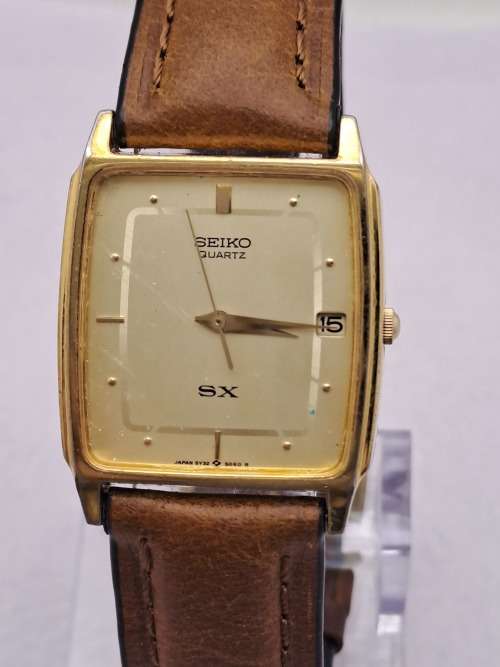 Pre-Owned Seiko Quartz 5Y32-5000 Watch - Leather Strap   -Working