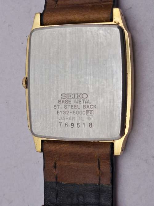 Pre-Owned Seiko Quartz 5Y32-5000 Watch - Leather Strap   -Working