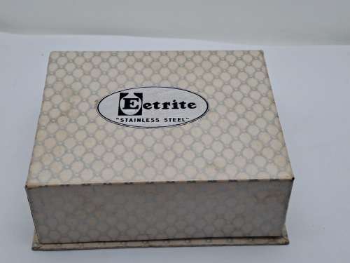 Vintage EETRITE -  E.P.N.S Seranco Plate Baby Christening Set - -Boxed