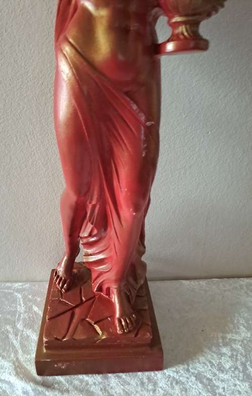 Large Vintage Water Bearer Figurine - Resin 42cm tall