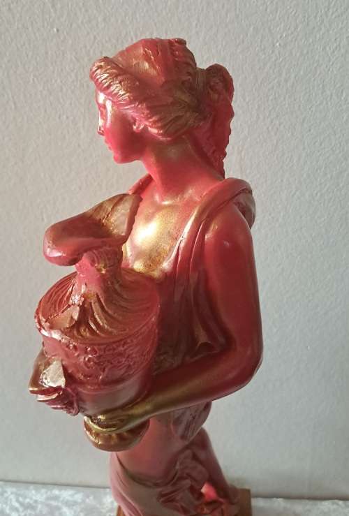 Large Vintage Water Bearer Figurine - Resin 42cm tall