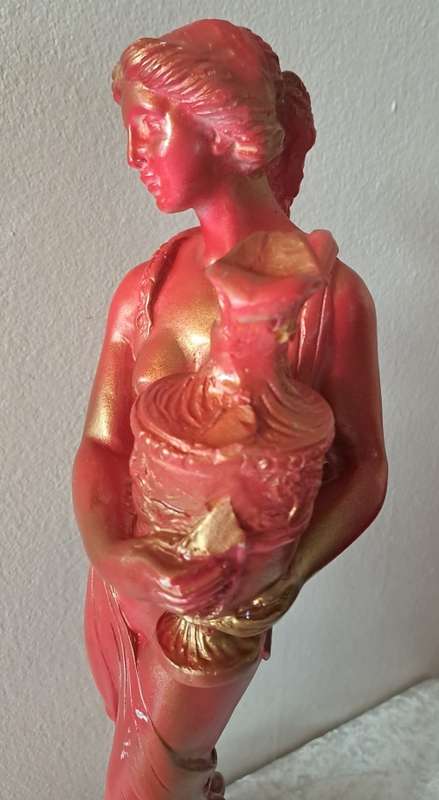Large Vintage Water Bearer Figurine - Resin 42cm tall