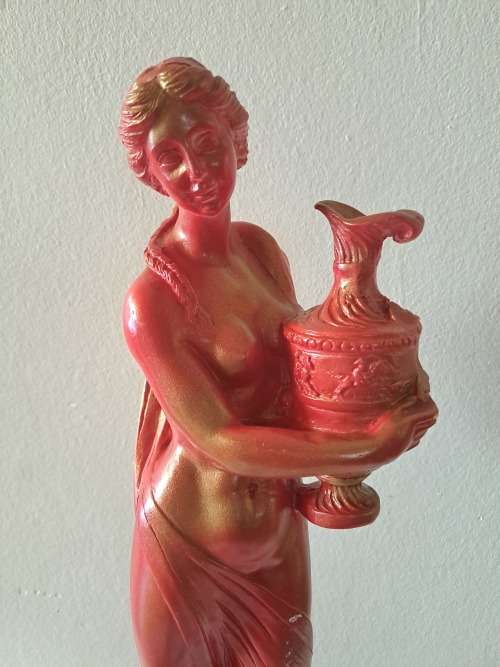 Large Vintage Water Bearer Figurine - Resin 42cm tall