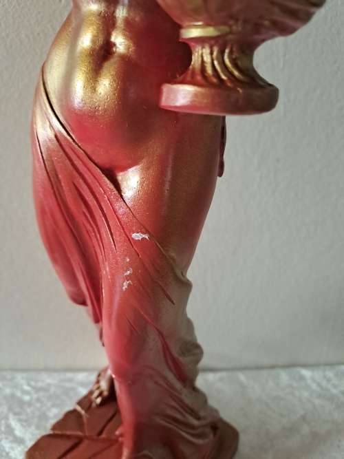 Large Vintage Water Bearer Figurine - Resin 42cm tall