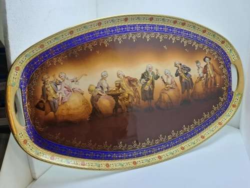 Antique Charlsbad Fine Porcelain tray made in Czechoslovakia (REPAIRED)