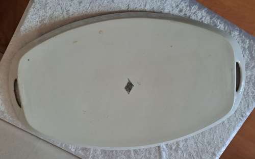 Antique Charlsbad Fine Porcelain tray made in Czechoslovakia (REPAIRED)