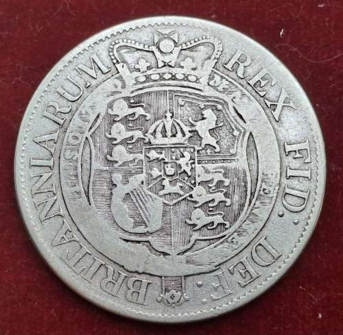 1818 United Kingdom Sterling Silver ½ Crown - George III 2nd portrait