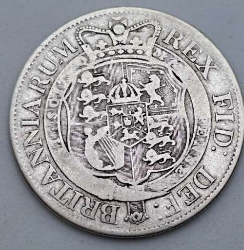 1818 United Kingdom Sterling Silver ½ Crown - George III 2nd portrait