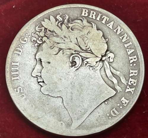 1820 United Kingdom Sterling Silver ½ Crown - George IV 1st portrait, 1st reverse