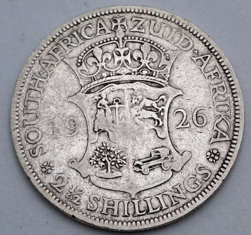 1926 ZUID-AFRIKA .800 SILVER  2½ Shillings - George V 2½ Shillings,