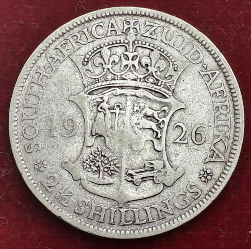 1926 ZUID-AFRIKA .800 SILVER  2½ Shillings - George V 2½ Shillings,