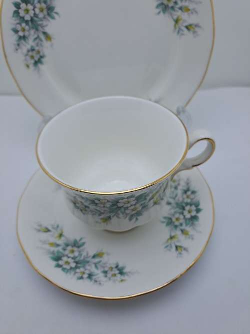 Vintage Queen Anne Bone China Tea Trio Pattern 8654 (8 Trios available)