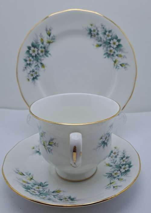 Vintage Queen Anne Bone China Tea Trio Pattern 8654 (8 Trios available)