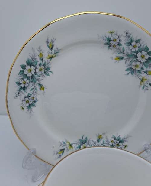 Vintage Queen Anne Bone China Tea Trio Pattern 8654 (8 Trios available)