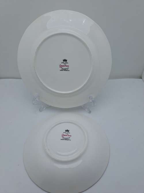 Vintage Queen Anne Bone China Tea Trio Pattern 8654 (8 Trios available)