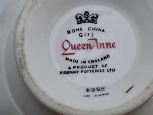 Vintage Queen Anne Bone China Tea Trio Pattern 8654 (8 Trios available)
