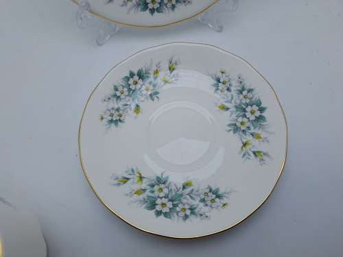 Vintage Queen Anne Bone China Tea Trio Pattern 8654 (8 Trios available)