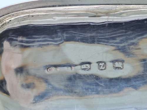 Antique 1924 Hallmarked Sterling Silver Coin Holder with 2 Silver 3d and 6d  Coins Berlingham
