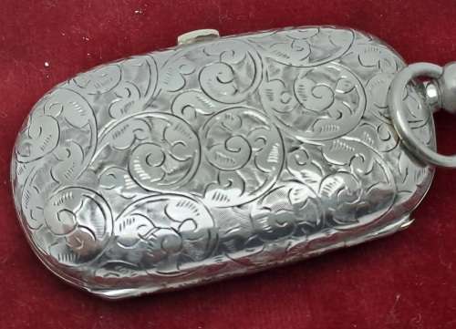Antique 1924 Hallmarked Sterling Silver Coin Holder with 2 Silver 3d and 6d  Coins Berlingham