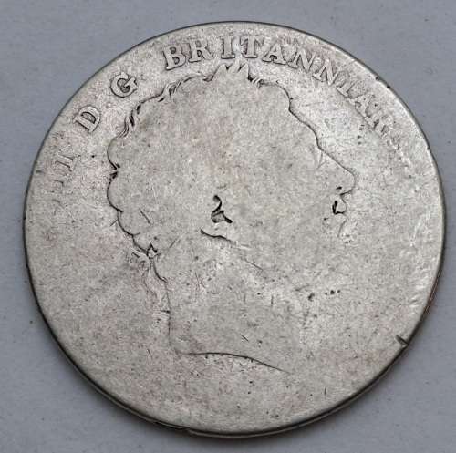 Rare!!! 1821-1822  United Kingdom SILVER  1 Crown - George IV 1st portrait 125000 Minted