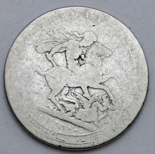 Rare!!! 1821-1822  United Kingdom SILVER  1 Crown - George IV 1st portrait 125000 Minted