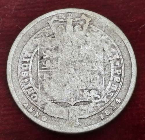 1824  United Kingdom SILVER  6 Pence - George IIII 2nd reverse