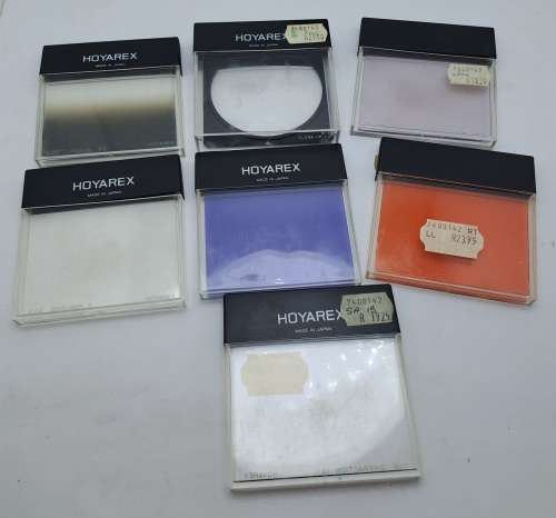 7 HOYAREX Lens  Filters -one is a close-up filter -Made in Japan