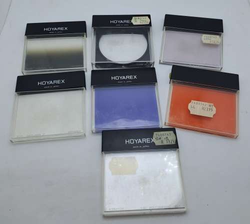 7 HOYAREX Lens  Filters -one is a close-up filter -Made in Japan