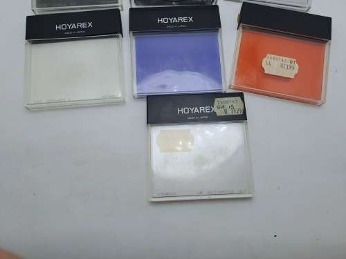7 HOYAREX Lens  Filters -one is a close-up filter -Made in Japan