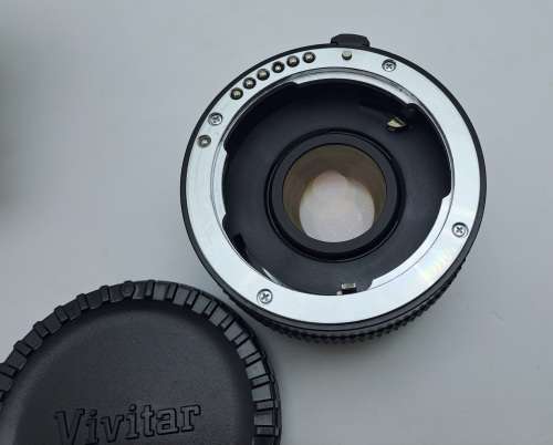 Vivitar MC  2X Tele Converter PK-A/R-PK in Pouch with documentation and  Caps -Pentax Mount