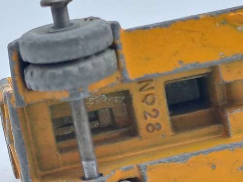 2  Vintage Matchbox Lesney no 28 Bedford Compressor trucks