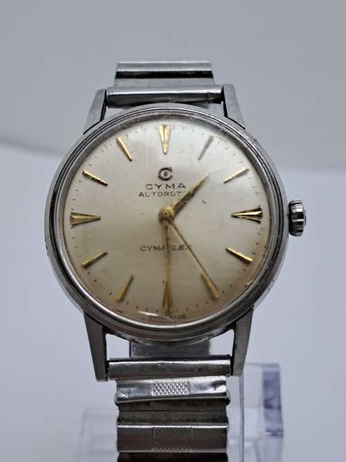 Vintage CYMA Cymaflex Autorotor Swiss Made Mens Automatic Watch -Working