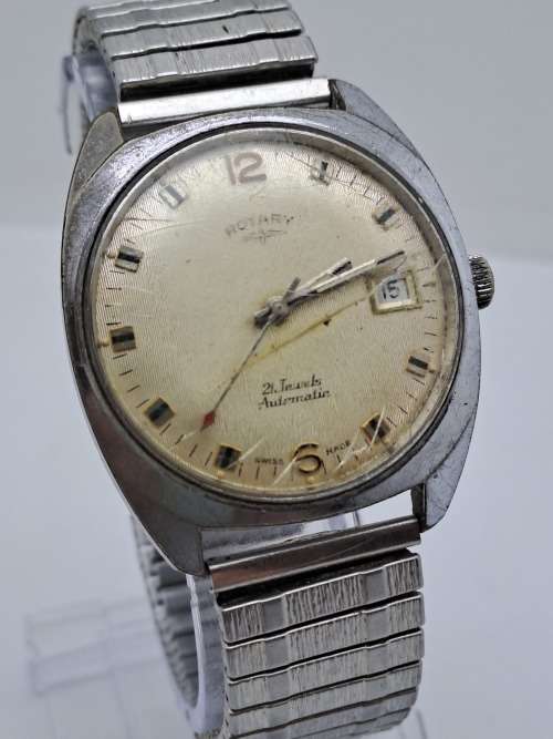 Vintage Rotary Swiss Made Automatic Swiss Made  -Working-21 Jewels