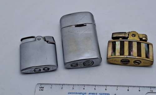 3 Vintage Ronson Lighters -Not Serviced -Not Tested