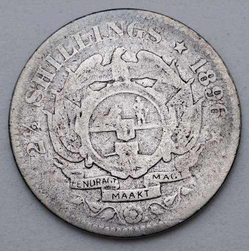1896  SILVER  2½ Shillings Zuid Afrikaansche Republiek