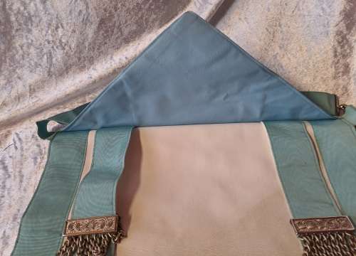 Vintage Masonic - Leather Apron .. -Needs cleaning 39cm x34cm (Free Mason)