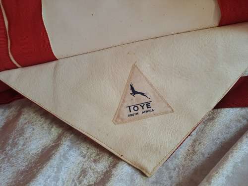 Vintage Masonic - Leather Apron -by Toye South Africa  -Needs cleaning 39cm x34cm (Free Mason)