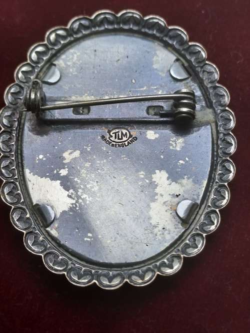 Rare Collectable Vintage Thomas L Mott Brooch  IRIS 50mmx38mm Art Deco  Hand Made in England