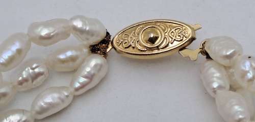 Vintage 3 Strand  Pearl Necklace 42cm  (Boxed)