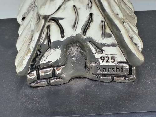 Vintage H.Karshi 925 Sterling Silver  Fiddler on the Roof and Accordion Player(No Stand) -Jerusalem