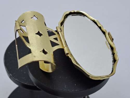Vintage Lipstick Holder with Mirror 57mmx28mmx30mm