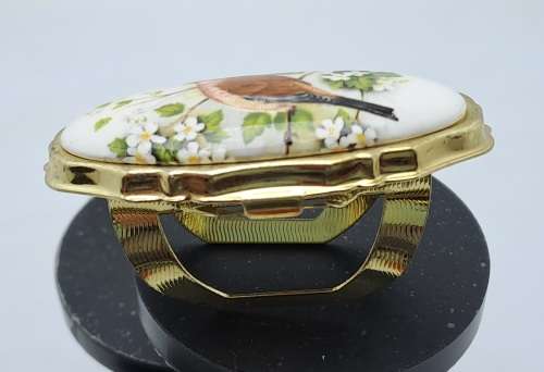 Vintage Lipstick Holder with Mirror 57mmx28mmx30mm