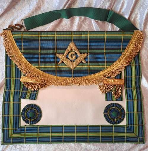Vintage Masonic  - Leather Apron --Needs cleaning 39cm x34cm (Free Mason)