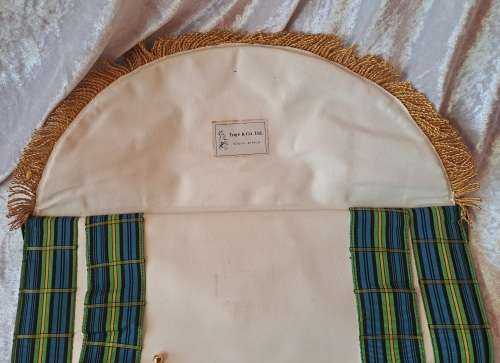 Vintage Masonic  - Leather Apron --Needs cleaning 39cm x34cm (Free Mason)