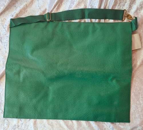 Vintage Masonic  - Leather Apron --Needs cleaning 39cm x34cm (Free Mason)